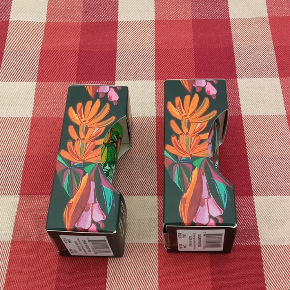 2 Starbucks Farm Rio Cold Cup Keychain New In Box - Picture 5 of 7